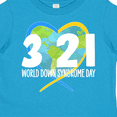 thumbnail image 4 of Inktastic 3 21 World Down Syndrome Day with Heart Shaped Earth Boys or Girls Toddler T-Shirt, 4 of 5