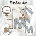 thumbnail image 5 of Bling Alphabet Keychain for Women Girls - Alloy Initial Letter (A-Z) Keychain with Sparkly Rhinestones, Cute Keychain Charms, 5 of 6