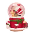 thumbnail image 2 of Milaget 3D Crystal Ball Snow Globe Music Box Santa Claus Projection LED Light Snowflake D, 2 of 9