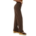 thumbnail image 6 of Douhoow Women Casual Wide Leg Pants Solid Color High Waist Loose Trousers, 6 of 7