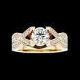 thumbnail image 2 of 2.30 Ct Round Cut Moissanite Diamond Stunning Bridal Ring for Women Solid 14K Yellow Gold Size 8 (D/VVS1) by Diamond-Capitals, 2 of 8