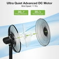 thumbnail image 2 of Ultra Quiet DC Motor Standing Fan with Remote, 9-Speed Oscillating Pedestal Fan with Adjustable Height, 9-Hour Timer Idea for Living Room, Bedroom, Office, Dorm Use, 2 of 10