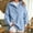 Blue, variant on Women Oversized Mock Neck Henley Sweatshirt with Snap Button Fall Fashion Must Haves Yoga Long Sleeve Sweatshirt Office Casual Casual Soft Fleece Pullover Tops with Pockets Red S