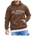 thumbnail image 1 of toraway Chandails en Molleton pour Hommes à Capuche à Fermeture à Glissière devant Mode Hiver Sports Imprimé Ville Manches Longues Chandail à Capuche Texturé Décontracté TTTG, 1 of 4