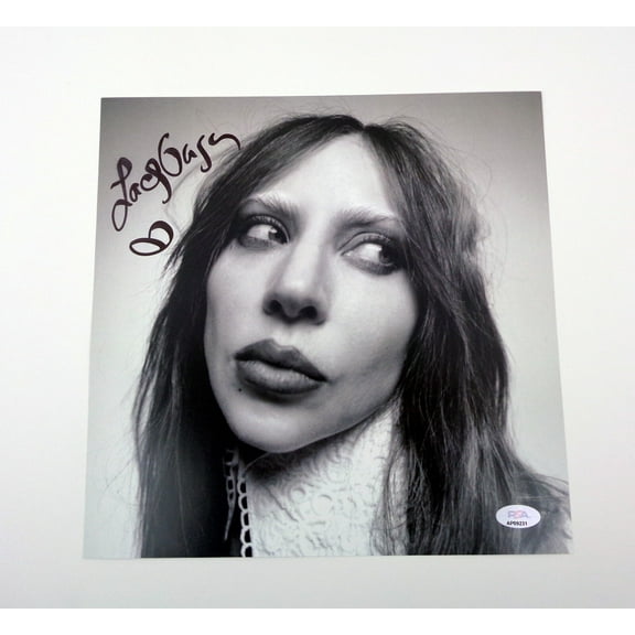 Lady Gaga Legendary Musician Signed Autograph Record Insert PSA/DNA COA