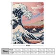 thumbnail image 4 of Orinice Wave Warm Lightweight Blanket Soft Fleece Blankets All Seasons Throw Blanket for Bed Couch Sofa Decor Cow Gifts 60x80in, 4 of 6
