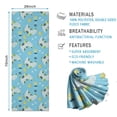 thumbnail image 2 of LightBlue Cartoon Dinosaurs Pattern Hot Yoga Mat Towel Non Slip for Hot Yoga - Quick-Drying Yoga Mat Cover with 4 Corner Pockets with Travel Bag - Hot Yoga Towel Non Slip 74"x26", 2 of 6