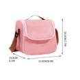 thumbnail image 6 of InsCrazy Lunch Box for Women, Insulation Lunch Bento Bag with Handles for Picnic and Office, 6 of 6