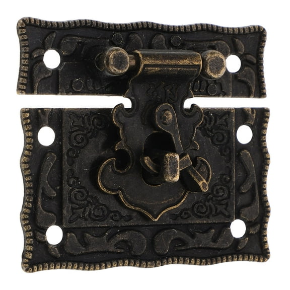 Hytrove Rectangular Metal Hasp for present Box Latch Hardware Closure Part for DIY Enthusiasts 1.97X1.65X0.43in 1Set