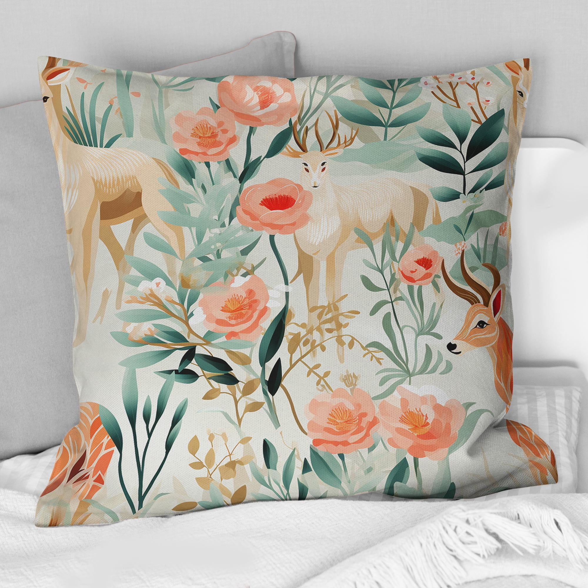 Deer accent pillows hotsell