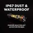 thumbnail image 6 of Swiss Tech Mini Turbo Flashlight, 1200 Lumen, LED, Rechargeable, IP67 Weatherproof, Green, 6 of 12