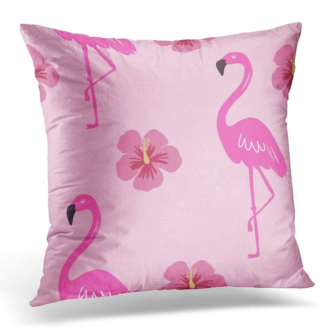 ARHOME Africa with Pink Flamingo Animal Pillow Case Pillow Cover 20x20
