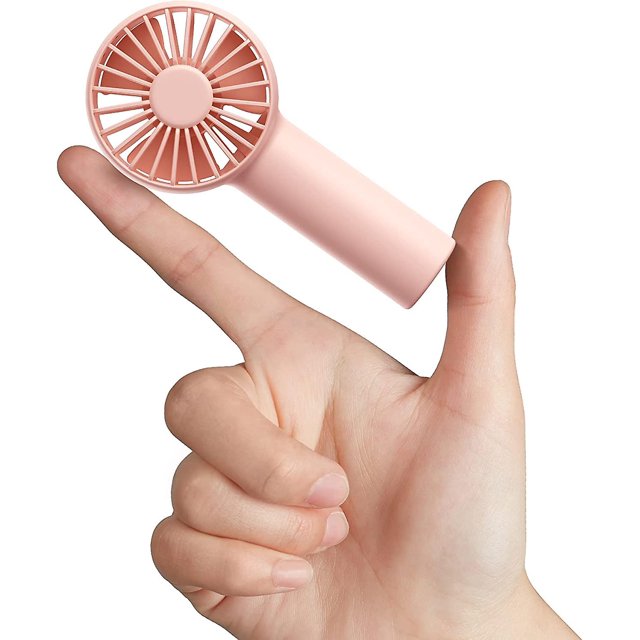 Ventilador CHAO Mini Rosa Portátil Con Batería 2000 mAh USB 3 Velocidades
