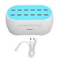 thumbnail image 1 of Estación de carga USB de 120W y 12 puertos, cargador concentrador USB portátil resistente al calor, enchufe de 100-240V para EE. UU., 1 of 10