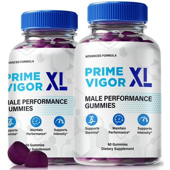 (2 Pack) Prime Vigor XL Gummies – Official Prime VigorXL ME All-Natural Gummy for Physical Health & Overall Well-Being, Premium Gomitas for Energy, Vitality & Wellness Support, Reviews (120 Gummies)