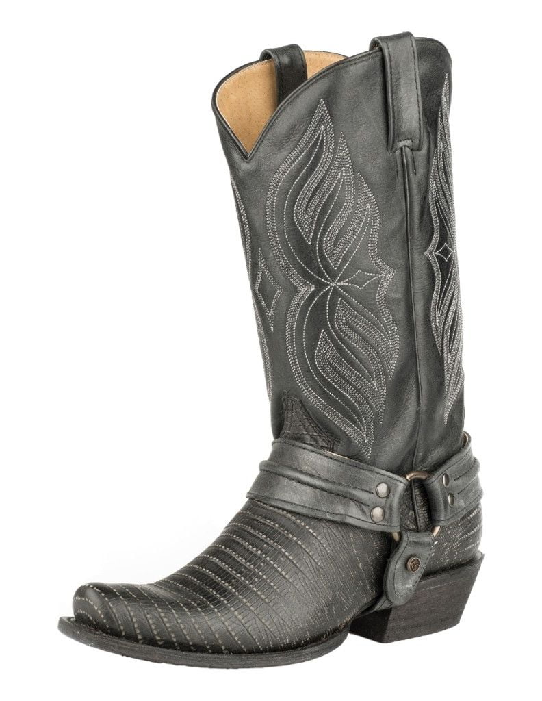 lizard skin roper boots