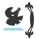 thumbnail image 1 of Barn Door Handle, Durable Easy To Install Strong Door Pull Handle, For Doors Gates 10.94x2.76x1.3in Black ANGGREK Otros, 1 of 8