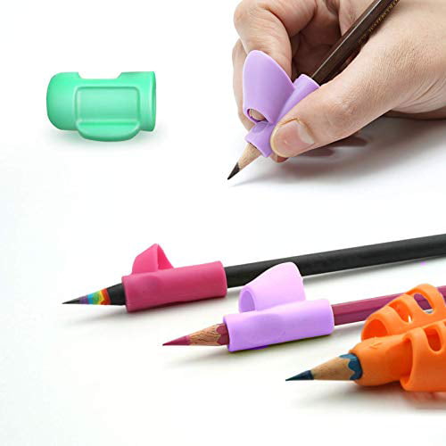 HUAhuako Pen Pencil Holder Grip 6/10Pcs Writing Aid Posture Correction Tool for Kids Students 6pcs 