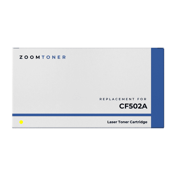 Zoomtoner Compatible with HP CF502A Laser Toner Cartridge - Regular Yield - Yellow