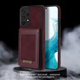thumbnail image 5 of Feishell Wallet Case for Samsung A53 5G, [RFID Blocking] Credit Card Holder Back Magnetic Buckle Luxury Premium PU Leather Purse Flip Kickstand Shockproof Cover for Samsung Galaxy A53 5G, Winered, 5 of 8