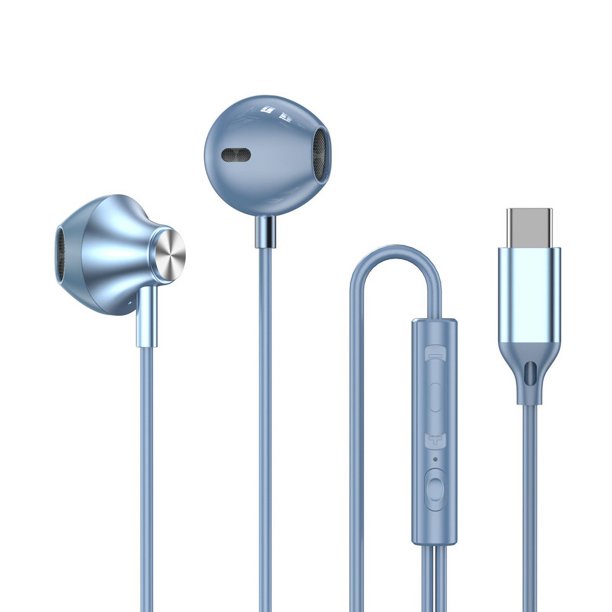 Auriculares con cable y micrófono para juegos de karaoke, auriculares para teléfono móvil con control de cable y graves potentes de metal con decodificación digital