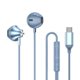 thumbnail image 1 of Auriculares con cable y micrófono para juegos de karaoke, auriculares para teléfono móvil con control de cable y graves potentes de metal con decodificación digital, 1 of 4