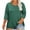 Green, variant on Yubnlvae Women's Plus-Size 3/4 Sleeve Tops & Blouses Plus Size Tunic Tops for Womenclearance! Solid, Round Neck, Black, L