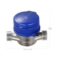 thumbnail image 5 of Single Jet Water Meter Brass Water Meter Home And Garden Use Flow Water Meter ,Accurate Measurements, 5 of 7