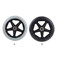 thumbnail image 4 of letairis Accessoire de Fauteuil Roulant 7 Pouces Roue avant avec Roulement Roues Pleines Roulettes Universelles pour Bagages de Voyage Installation Facile [Diam.16-17cm] Gris, 4 of 6
