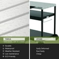 thumbnail image 2 of TORVA Portable BBQ Grill Cart - Outdoor Prep Table with Stainless Steel Top & 2-Tier Storage | Heavy-Duty HDPE Base for Patio, Camping & Backyard Use,White, 2 of 8