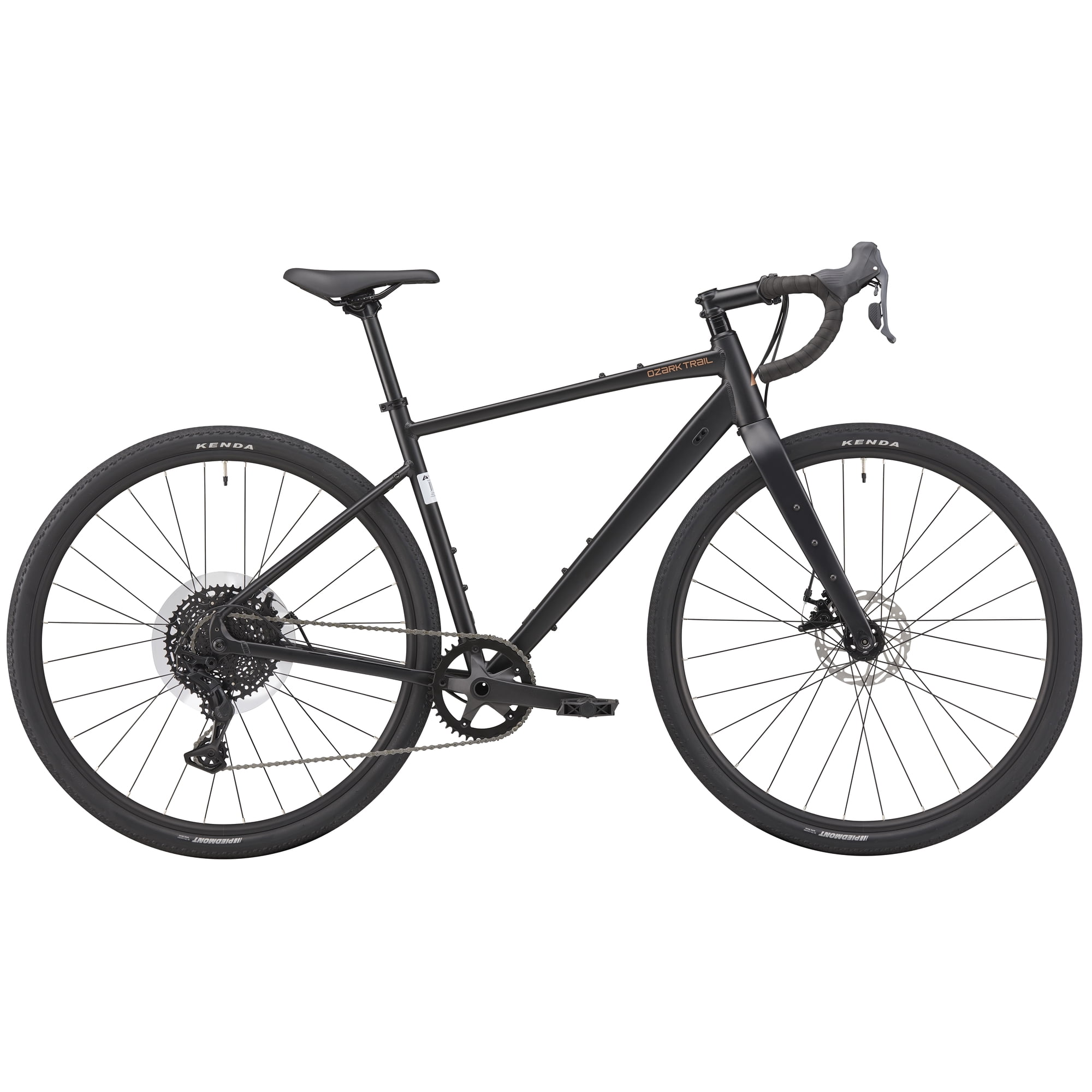 Ozark Trail G.2 Rebel Drop Bar Gravel Bike, 700C, Medium Frame, Fits Riders 5 ft 7 in to 5 ft 11 in, Black, Adult
