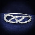 thumbnail image 1 of Women Rhodium 925 Sterling Silver Ring with AAA Grade CZ in Clear - Size 8, 1 of 1
