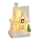 thumbnail image 1 of Decoración de casa de pueblo navideña, casa navideña de resina iluminada, escena navideña de resina, casas de pueblo, ciudad con luz LED blanca cálida, edificio coleccionable navideño que funciona, 1 of 5