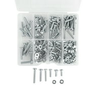 Hyper Tough 182-Piece Zinc Plated, Machine Screw and Nut Assortment with Storage Case, 3304