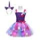 thumbnail image 1 of Vestido de tutú de unicornio para niñas, vestido de princesa arco iris pastel, vestido esponjoso colorido, disfraz de carnaval zhangmengya unisex, 1 of 2