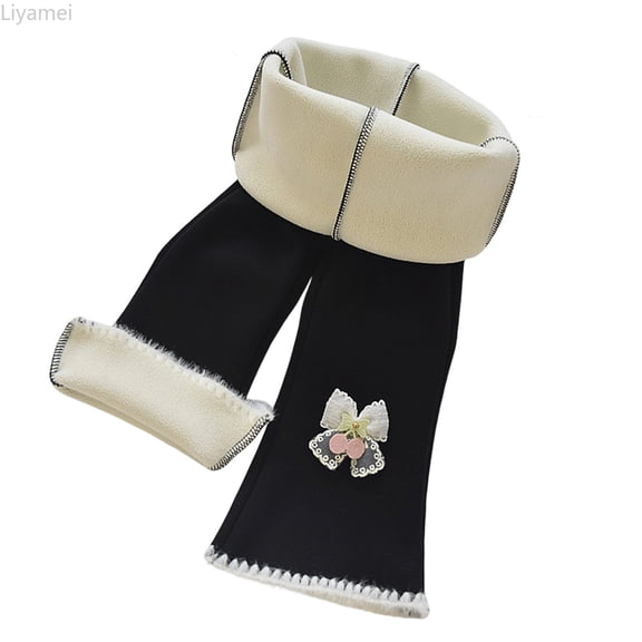 Liyamei Girls Fleece Lined Flared Leggings with Slim Fit for Winter Cold Weather Size 2-8 Years