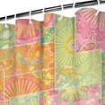 thumbnail image 3 of Pioneer Flower Floral Print Pattern Shower Curtain 72"x84", Bathroom Decorative Shower Curtain Set with 12 Hooks, Waterproof Washable, 3 of 6
