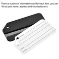 thumbnail image 3 of Uxcell 3.15"x1.65" Aluminium Luggage Tag Identifier Card Holder for Travel Black 5Pack, 3 of 6