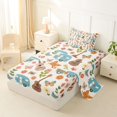 thumbnail image 2 of Erosebridal Teens Cartoon Floral RV Car Twin Sheet Sets 3pcs,Girls Boys Happy Camping Butterflies Guitar Bedding,Breathable Home Decor, 2 of 5