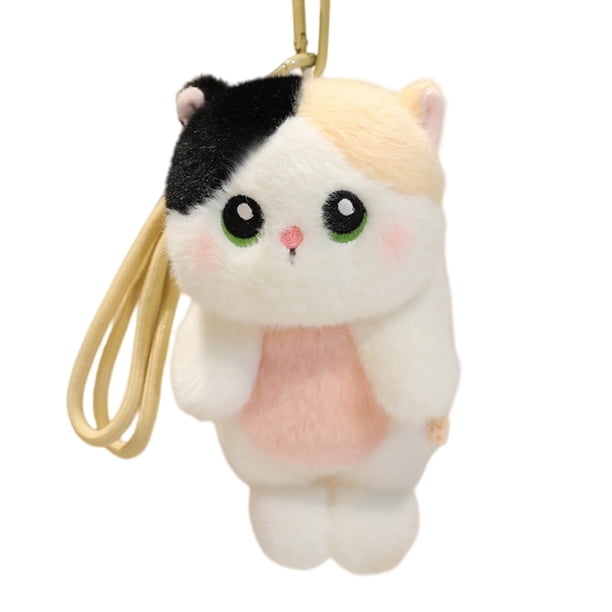 Adorable adorno colgante perfumado: llavero con forma de gatito, pingüino o conejito, peluche suave