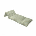 thumbnail image 4 of Modern Floor Pillow Lounger Cover, Floral Flowers Geometrical Abstract Funky Swirls Contemporary Image, Nap Mat Printed Fabric Case for 5 Pillows, 88" x 36", Pale Green White, by Ambesonne, 4 of 5