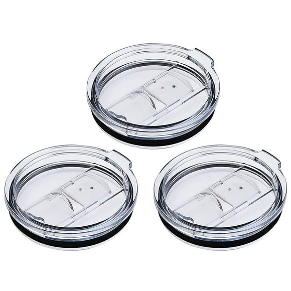 3 Pack Tumbler Lid For 30 Oz Yeti Rambler, Ozark Trails And More Travel Cup, Sliding Splash Proof And Straw Friendly