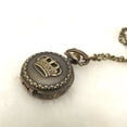 thumbnail image 3 of PVCS Montre Pendentif Chaîne Collier Vintage Rétro Bronze avec Poche, 3 of 3