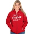 thumbnail image 4 of Arkansas Sassy Cute Local Arkie Girl Womens Plus Size Graphic Zipper Hoodie Brisco Brands 4X, 4 of 5