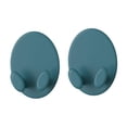 thumbnail image 3 of 2 piezas ganchos de raqueta de bádminton perchas elegantes para la configuración del hogar de garaje de gimnasio Azul, 3 of 8