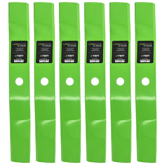 LawnRAZOR Medium Lift Blade for John Deere 727 M136195 6 Pack 810-CBL2256D