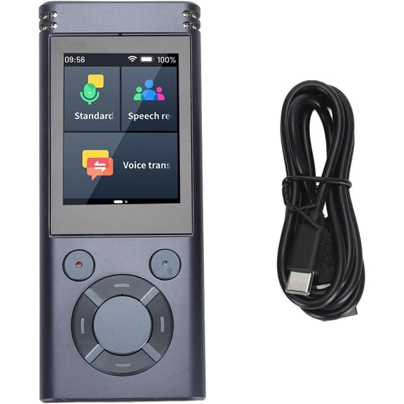 Language Translator, 2.4-inch Touch Screen Two-way Instant Voice Translator, Supports 138 Languages, Supports Offline Translation, MP3 Player
