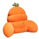 thumbnail image 2 of Cojín de espalda, cojín de respaldo, cojín suave para soporte de cintura, cojín de felpa para silla Naranja, 2 of 9