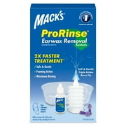 Mack's ProRinse Ear Wax Removal System - 0.5 FL OZ Ear Drops, Ear Plugs, Ear Wash Tub & Ear Syringe with Triple-Action Rinse Tip