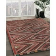 thumbnail image 2 of Ahgly Company Indoor Round Contemporary Dark Almond Brown Oriental Area Rugs, 8' Round, 2 of 6